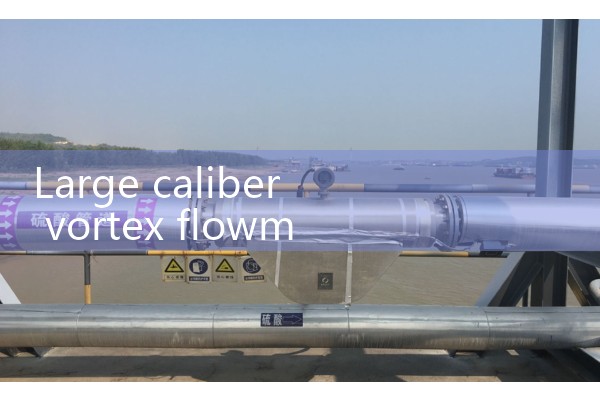 Large caliber vortex flowmeter