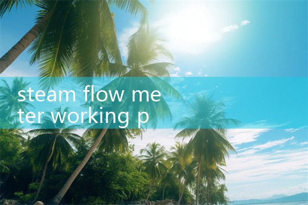 steam flow meter working principle|balo meter