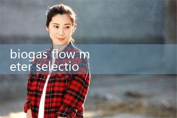 biogas flow meter selection guide|flow meter distributor